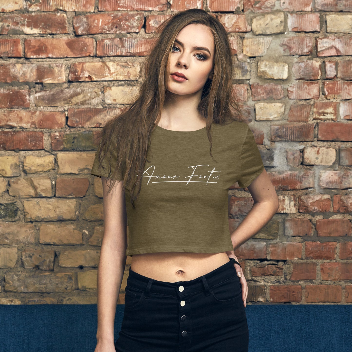 Women's Signature Logo Crop Tee (color options)